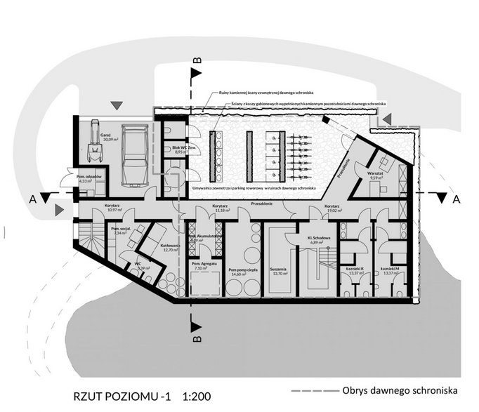 Schronisko Górskie na Lubaniu. Projekt został nagrodzony w konkursie SARP