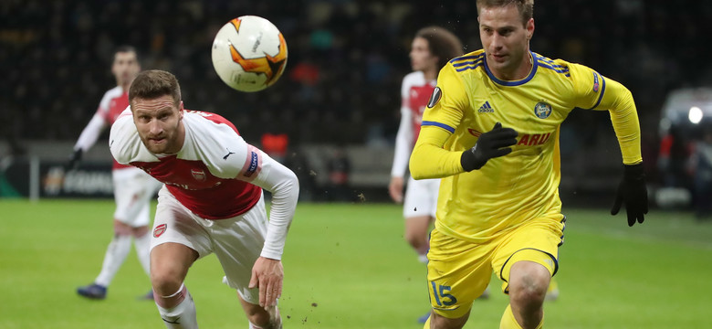 Liga Europejska: Asysta Kędziory, sensacyjna porażka Arsenalu w Borysowie