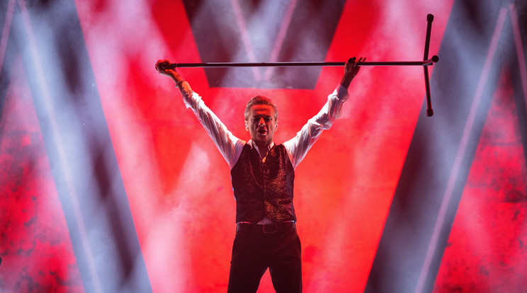 Depeche Mode a Puskás Arénában /Fotó: MTI/Mohai Balázs