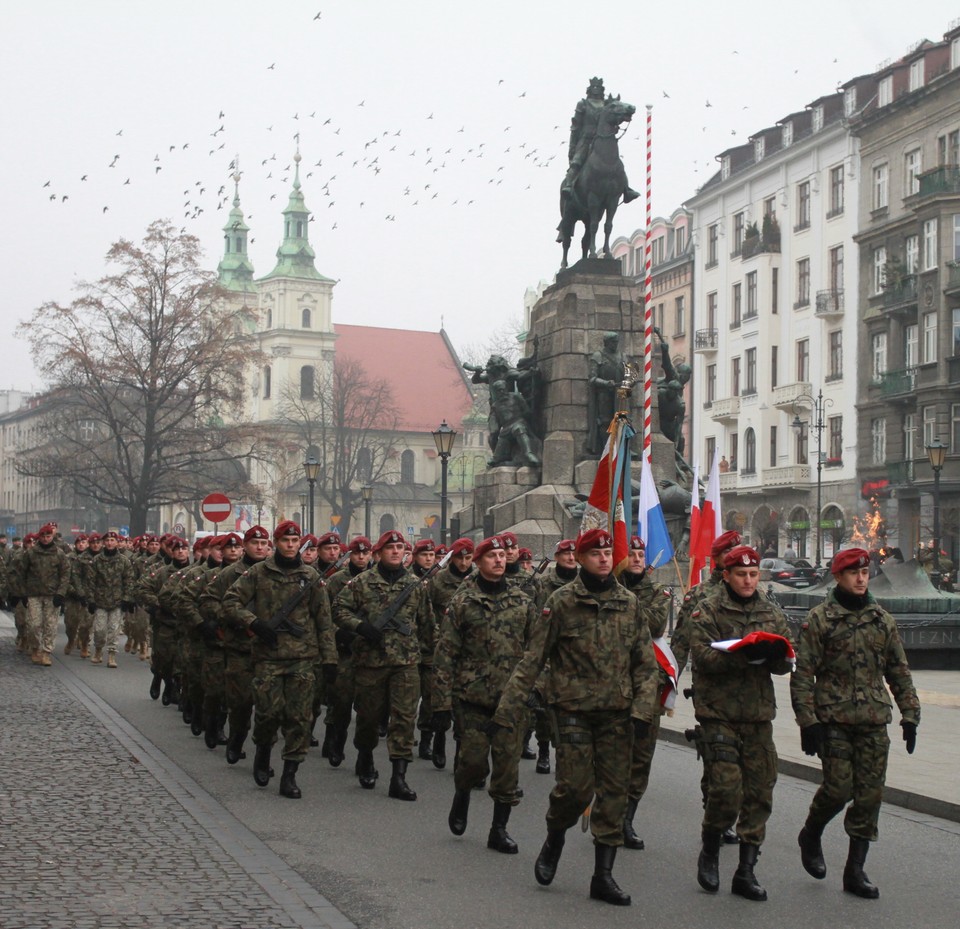 KRAKÓW POWITANIE ŻOŁNIERZY PKW AFGANISTAN