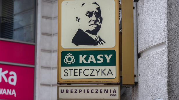 Logo na placówce SKOK Kasa Stefczyka