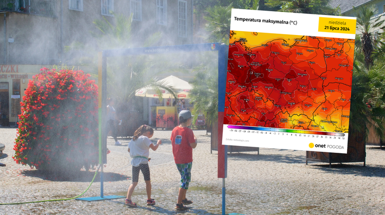 Po krótkiej przerwie do większości regionów wróci upalne lato (screen: meteologix.com)