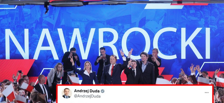 Duda gratuluje Nawrockiemu. Jeden błąd i fala komentarzy w sieci