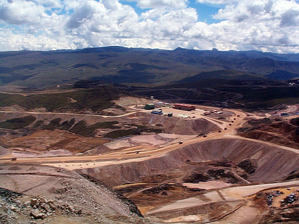 Kopalnia złota Yanacocha w Peru