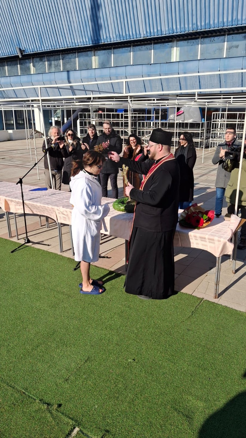 Nela je jedina dama koja je danas plivala u Nišu, ujedno i najstariji takmičar