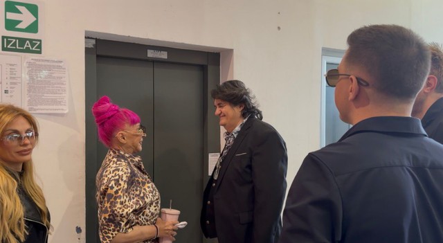 Zorica Brunclik i Kemiš na snimanju "Pinkovih zvezda"