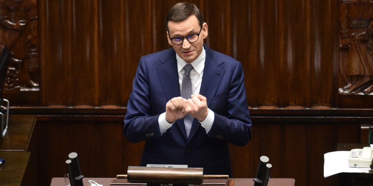 Mateusz Morawiecki w Sejmie