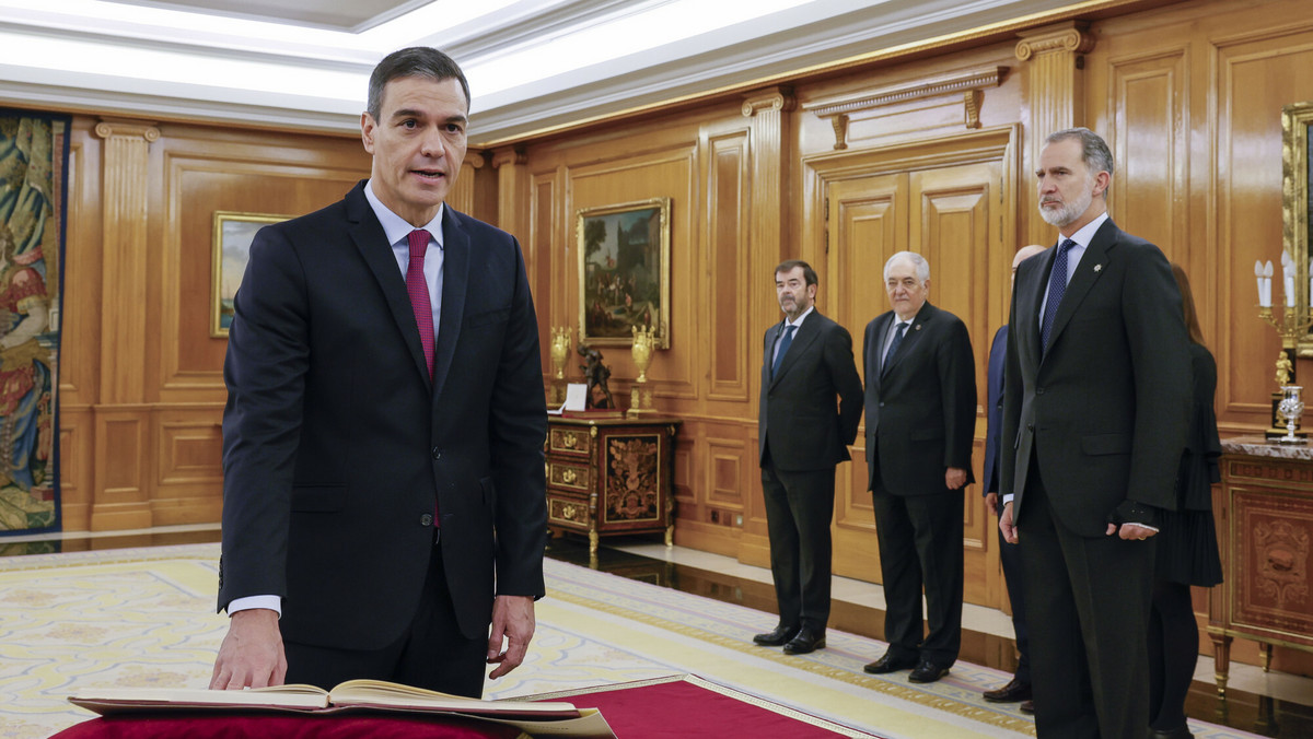 Pedro Sanchez złożył przysięgę jako szef nowego rządu