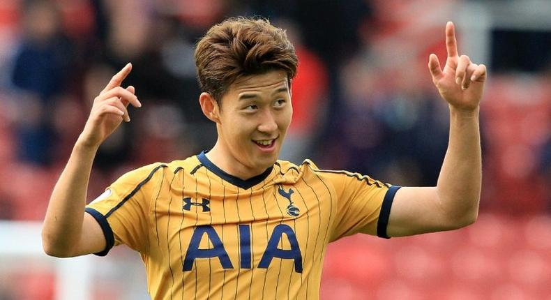 Tottenham Hotspur's South Korean striker Son Heung-Min scored four goals in the top flight for Spurs last month and played a key role in taking the north London club to within a point of Premier League leaders Manchester City