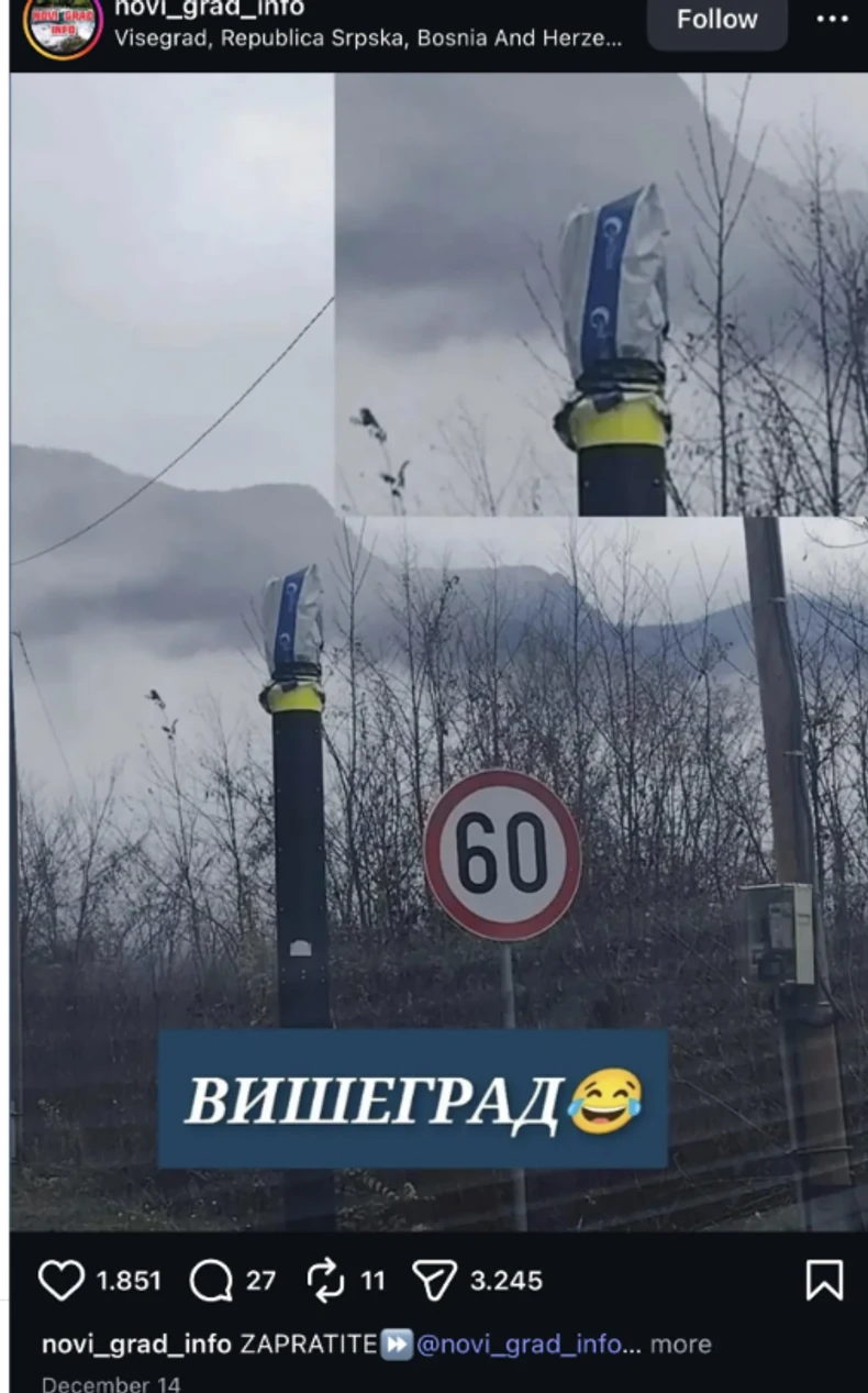 Prekriven radar u Višegradu