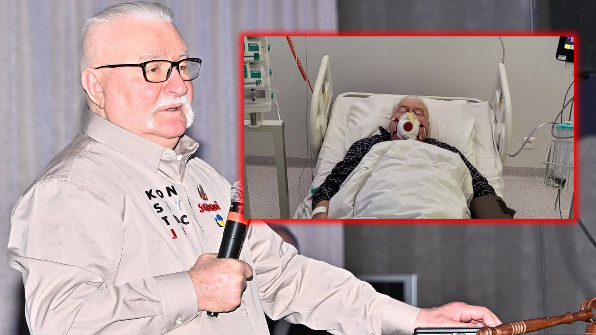 Lech Wałęsa w szpitalu. "Trafił mnie covid"