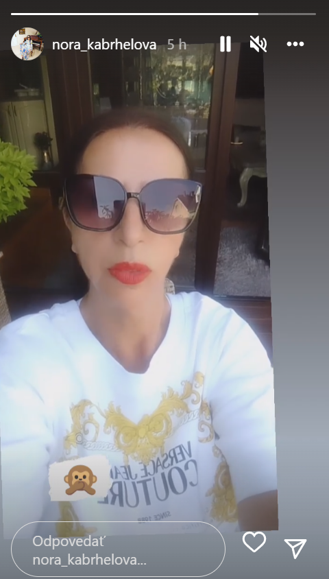 Nora sa posťažovala svojim sledovateľom.
