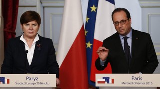 Paryż: Beata Szydło spotkała się z prezydentem Francji. Głównym tematem bezpieczeństwo