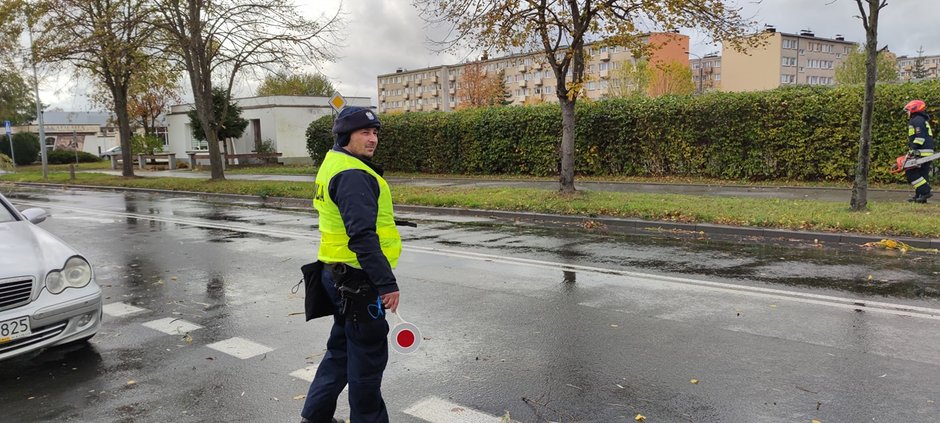 Zerwane linie energetyczne, uszkodzone pojazdy i powolne drzewa. Nad regionem przechodzi wichura