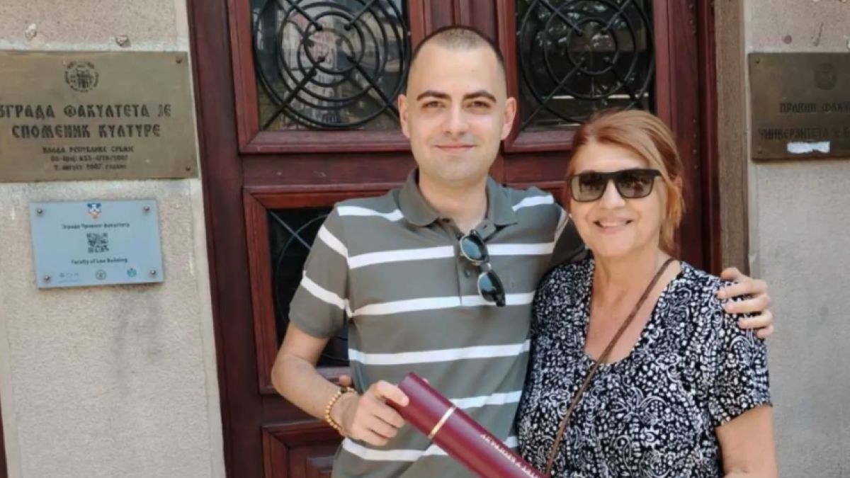 Bilja Jevtić sa sinom
