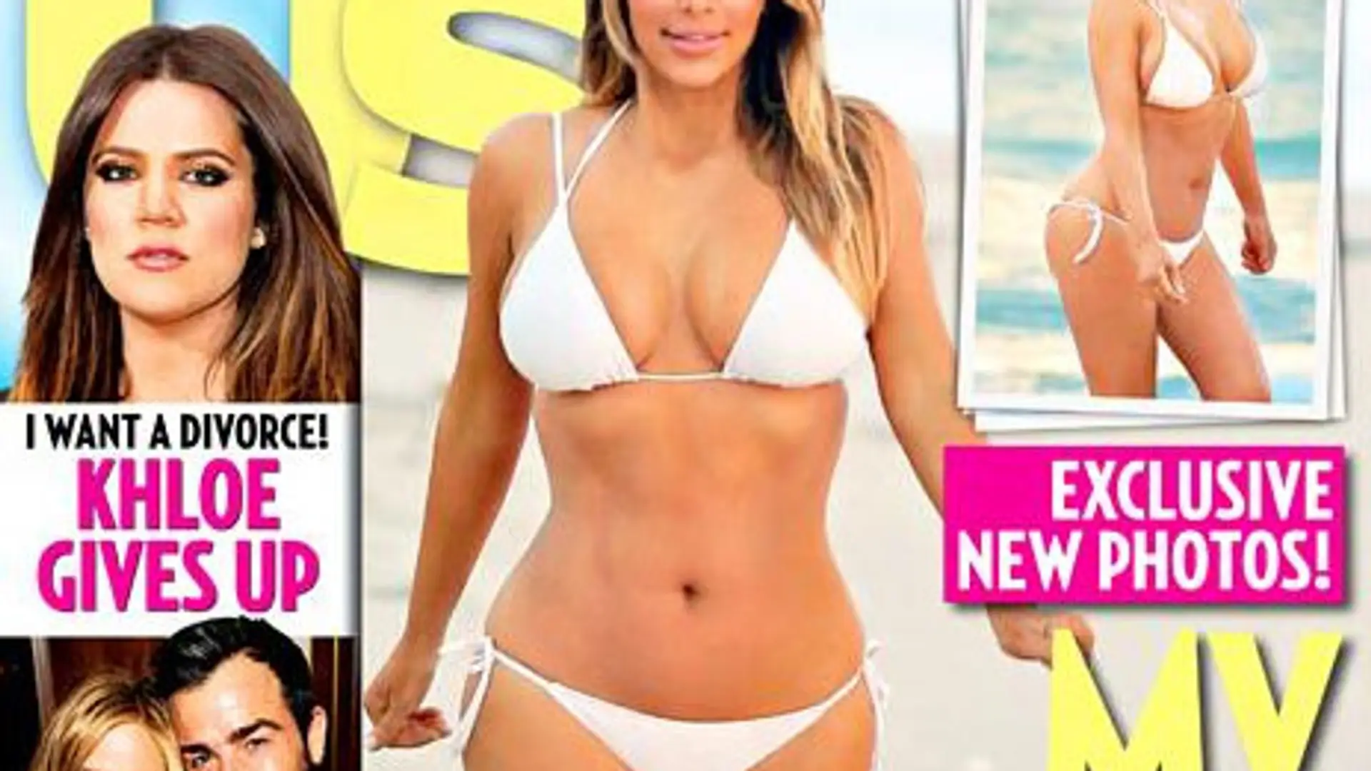 Kim Kardashian po ciąży. Jej ciało w bikini po zrzuceniu 23 kg. OKŁADKA!