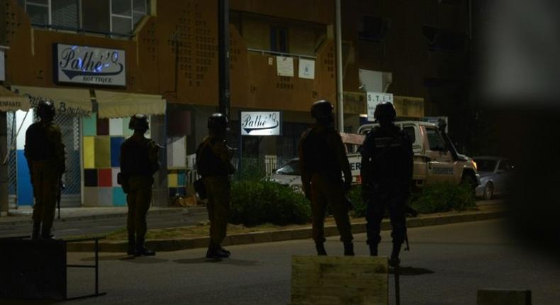 Burkina Faso gendarmes and troops launch an operation after gunmen attacked a Turkish restaurant in the capital Ouagadougou