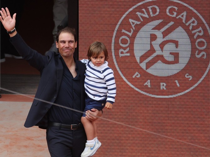 Rafael Nadal sa starijim sinom
