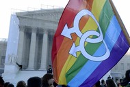 USA geje homoseksualiści homoseksualizm tęczowa flaga