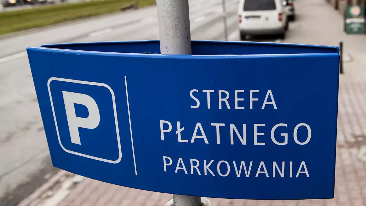 Strefa płatnego parkowania w Warszawie