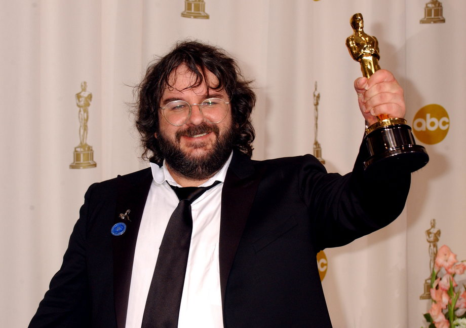 Peter Jackson, zdobywca nagrody dla najlepszego reżysera za film "Władca Pierścieni: Powrót Króla". 