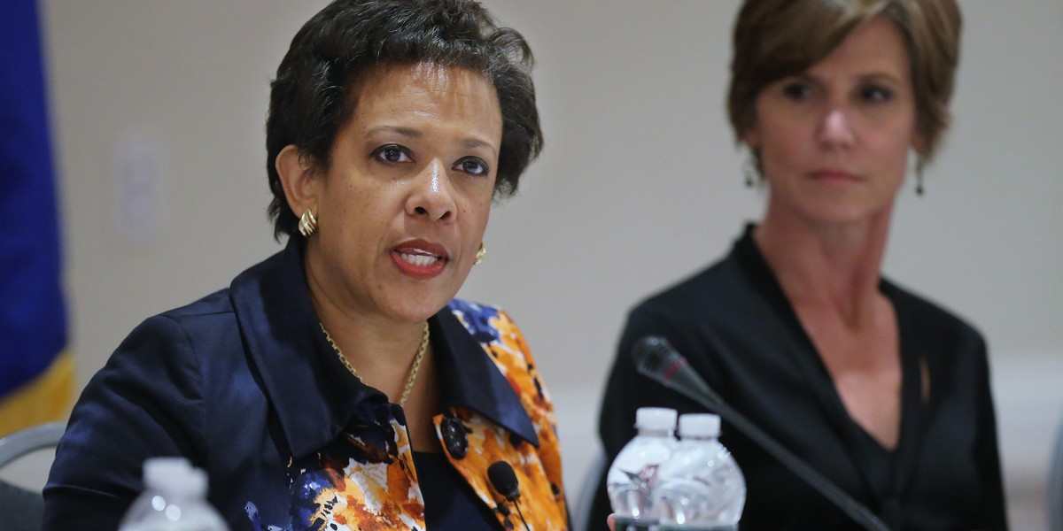 Loretta Lynch, the former attorney general, and Sally Yates, the former acting attorney general.