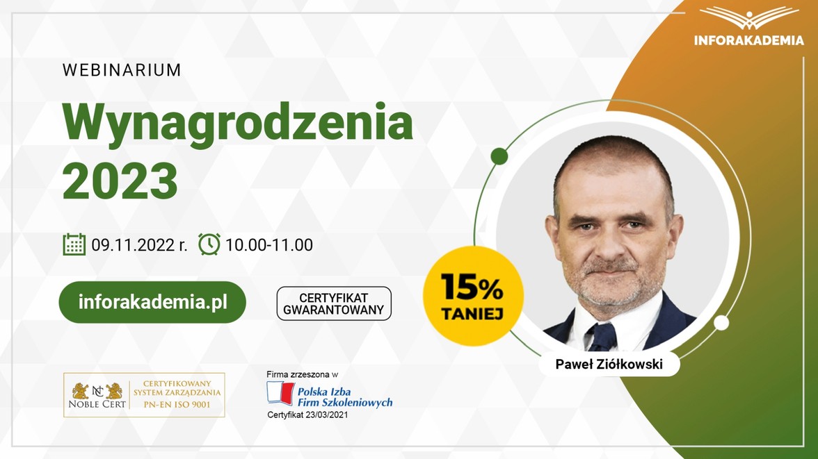 Webinarium „Wynagrodzenia 2023”