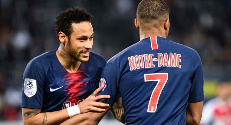 Neymar made his return for newly-crowned Ligue 1 champions Paris Saint-Germain as Kylian Mbappe fired a hat-trick past Monaco