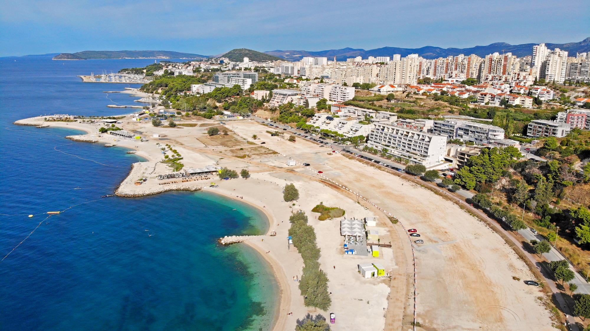 Žnjan je najväčšia pláž v Splite.