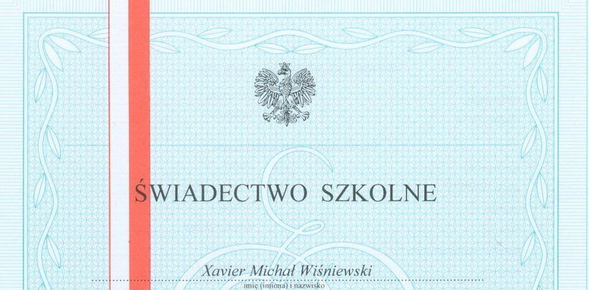 Michał Wiśniewski pokazał świadectwa dzieci