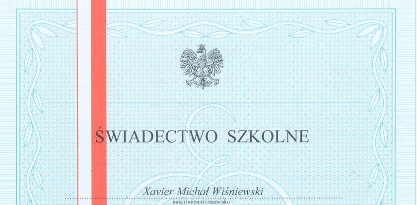 Michał Wiśniewski pokazał świadectwa dzieci