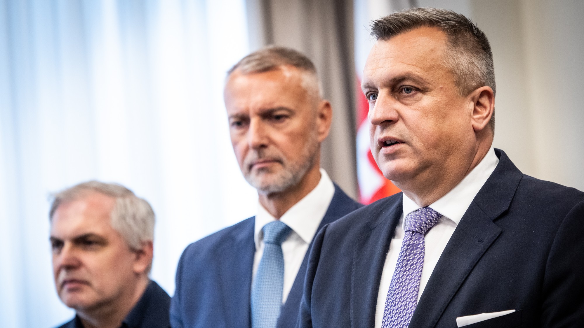 Predseda parlamentu Richard Raši (Hlas) a podpredseda paralmentu Andrej Danko (SNS)