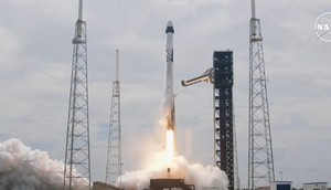 Space X's spaceship launched from Cape Canaveral in Florida on Saturday.NASA