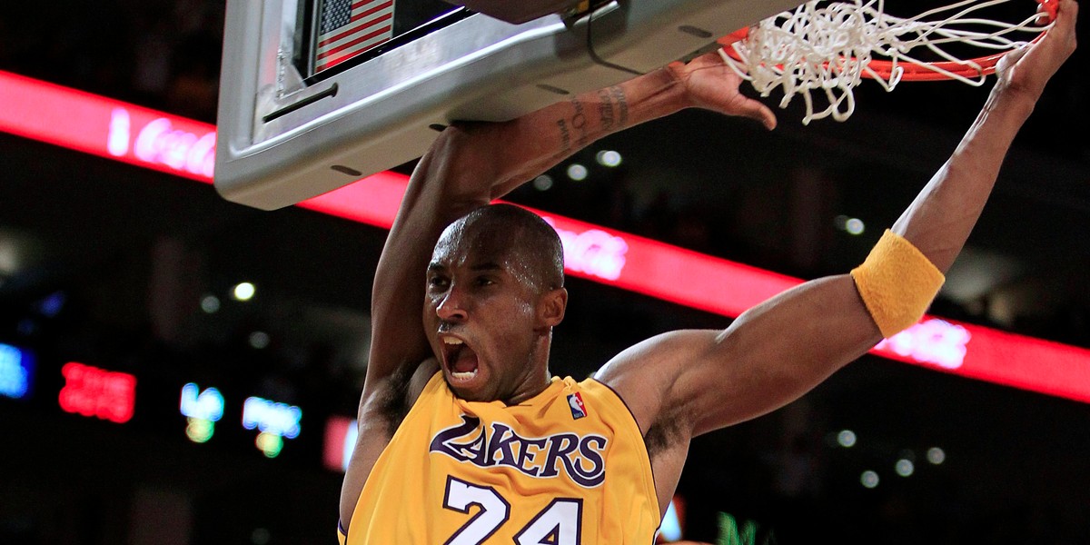 Bryant dunks against the Phoenix Suns during Game 1 of the NBA Western Conference Finals in 2010.