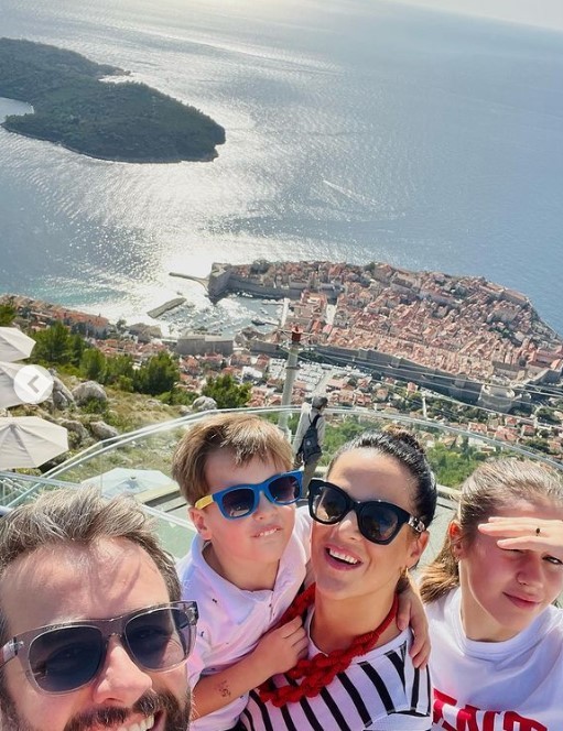 Herec Kobielsky s rodinou v chorvátskom Dubrovníku.
