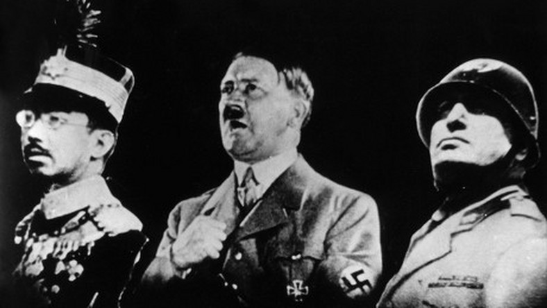 Cesarz Hirohito, Adolf Hitler i Benito Mussolini
