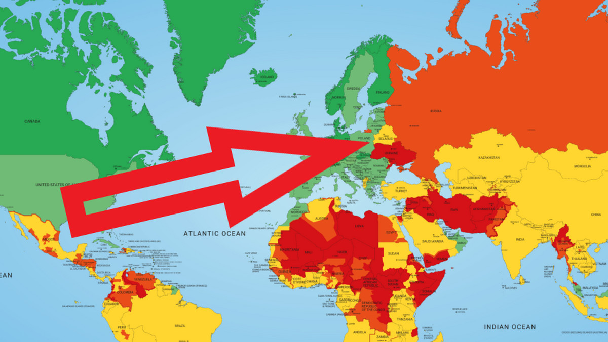 Najbardziej niebezpieczne kraje świata w 2023 r. Jak wypadła Polska?