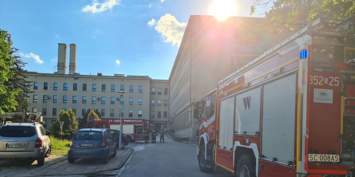 Częstochowa. Pożar na oddziale neurologii w Wojewódzkim Szpitalu Specjalistycznym. 