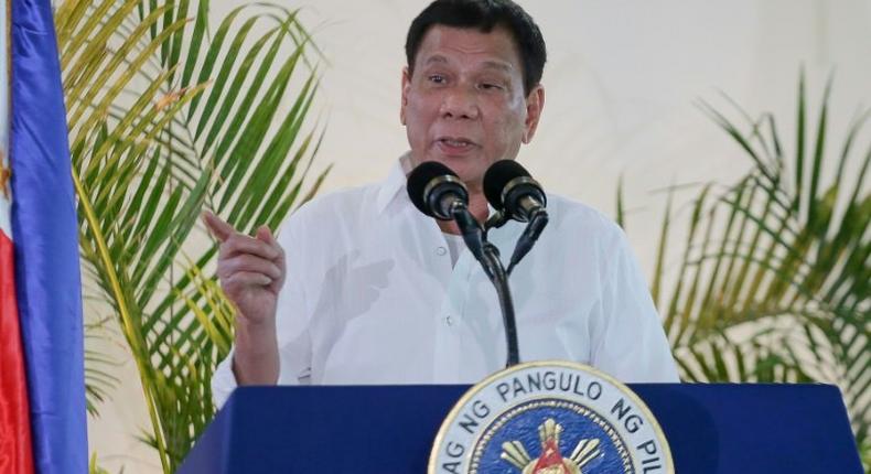 Philippine President Rodrigo Duterte