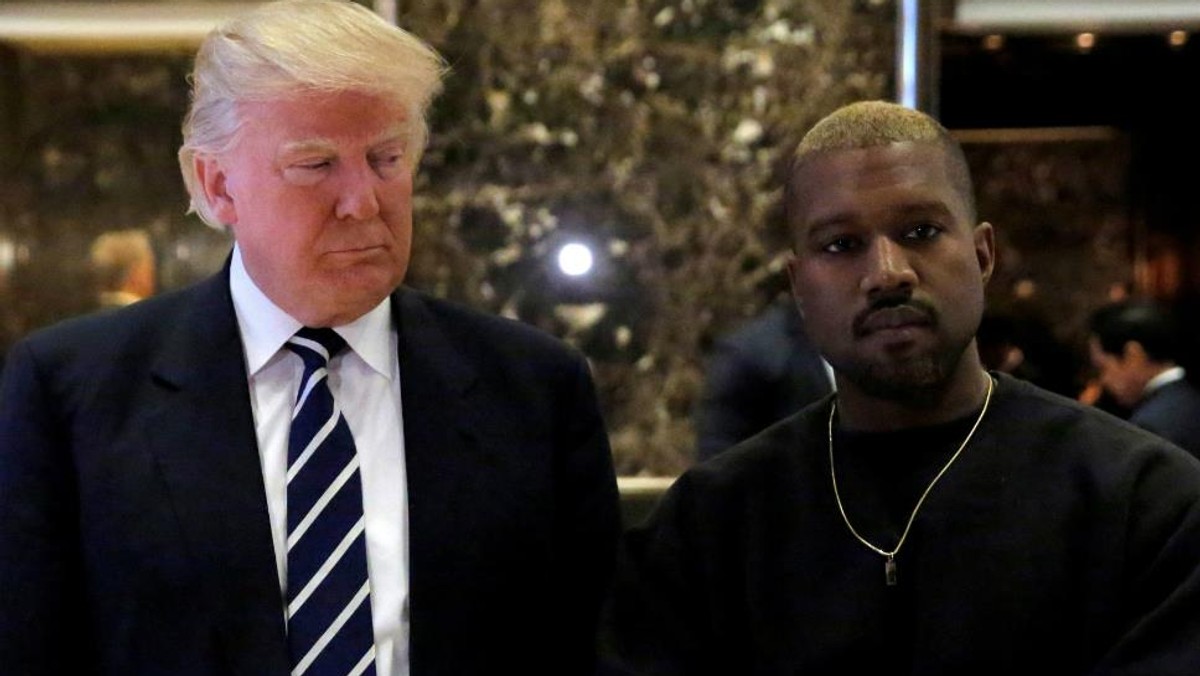 Donald Trump i muzyk Kanye West