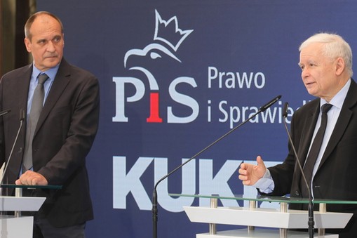 Paweł Kukiz i Jarosław Kaczyński