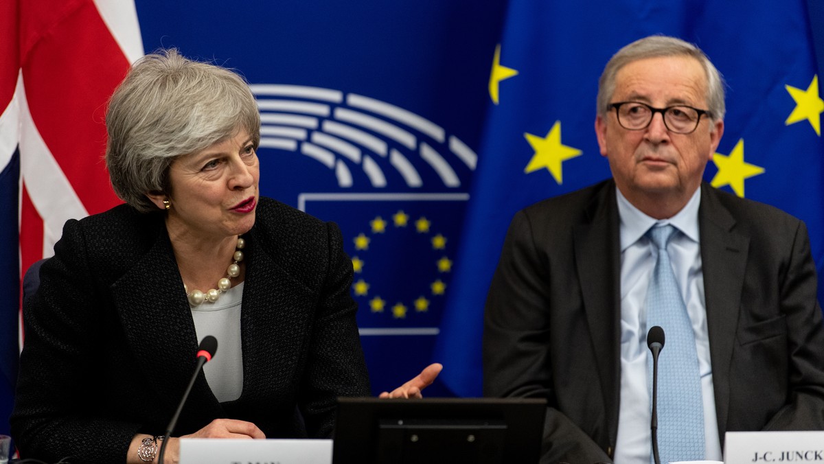 Theresa May Jean-Claude Juncker