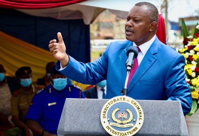 Directorate of Criminal Investigations (DCI) boss George Kinoti 