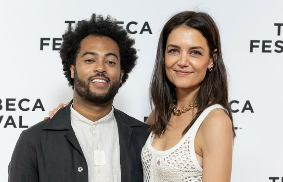 Katie Holmes i Bobby Wooten na premierze filmu "Alone Together"