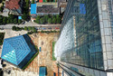 Wodospad na ścianie wieżowca w Guiyang, w Chinach