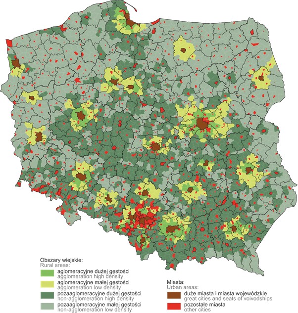 Nowy podział wsi według GUS