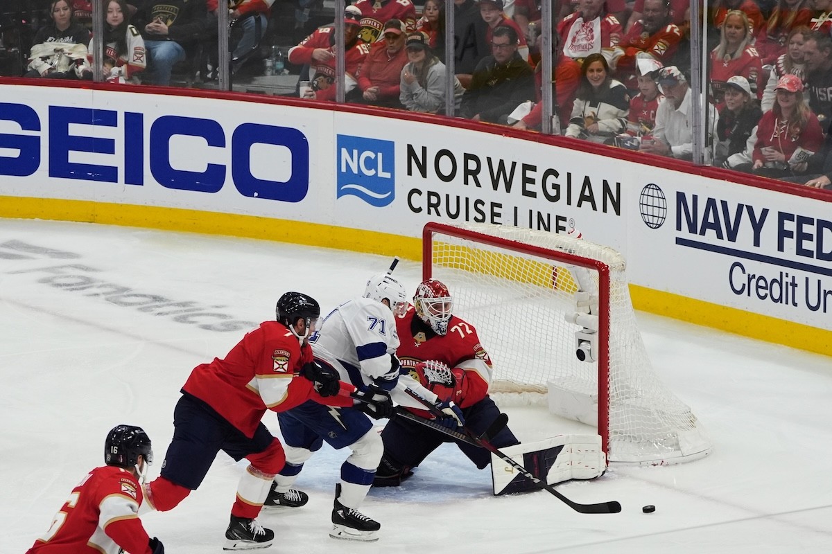 Zápas play-off NHL: Tampa Bay Lightning - Florida Panthers.