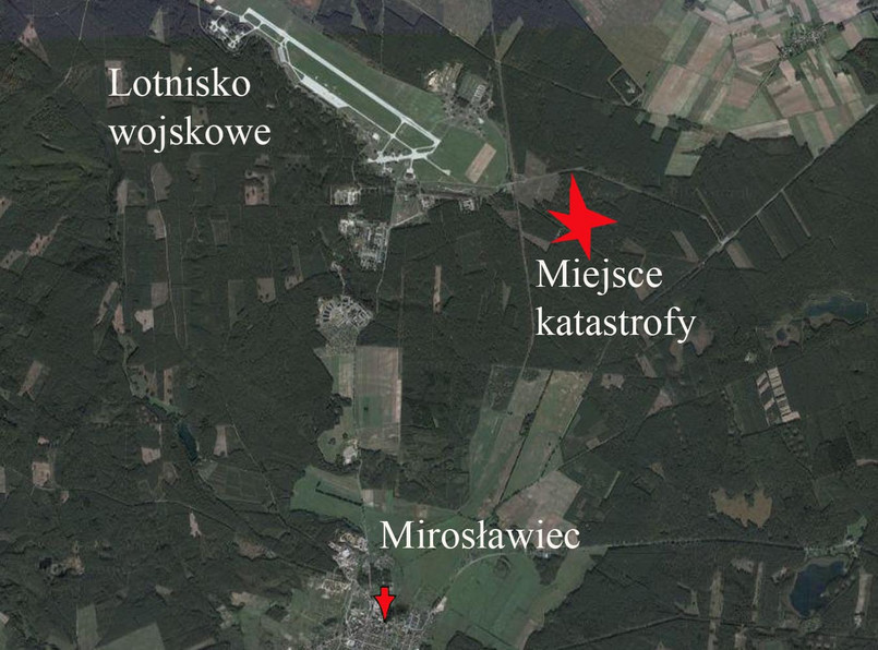 Mirosławiec-zdjęcie satelitarne