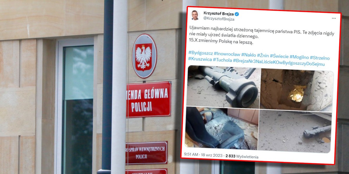 w grudniu ub. roku doszło do wybuchu granatnika w Komendzie Głównej Policji