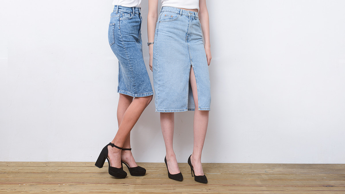 Jeansowa spódnica midi z rozporkiem to jeden z największych hitów na wiosnę